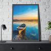 93830-147.jpg Old Boat in the Morning Sunlight Framed Poster