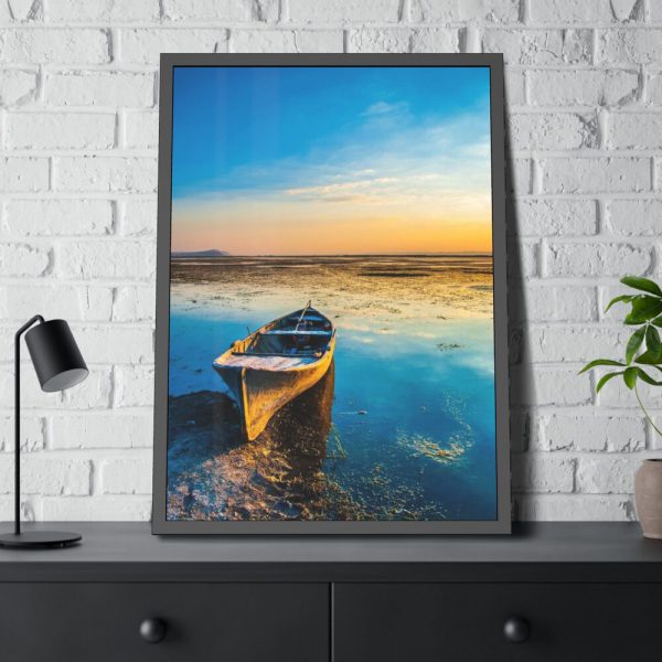 93830-147.jpg Old Boat in the Morning Sunlight Framed Poster