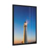 Lighthouse With Starry Night Framed Poster