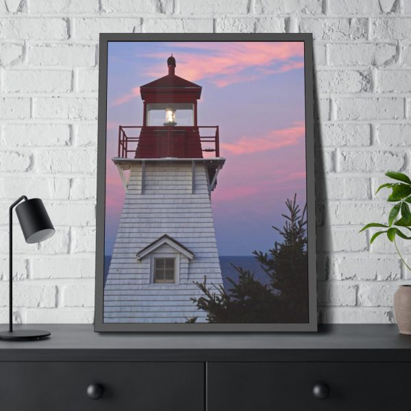 Lighthouse Sky Framed Poster