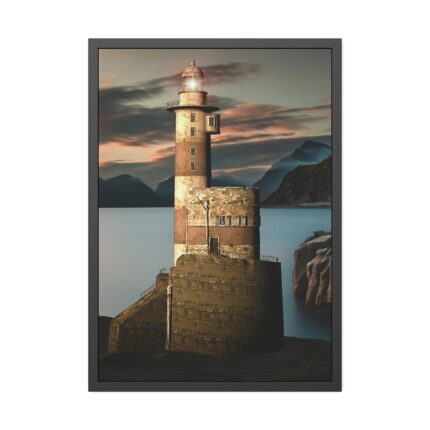 Computer Visualization of Lighthouse Framed Poster