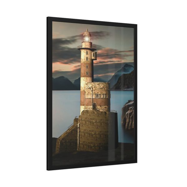 Computer Visualization of Lighthouse Framed Poster