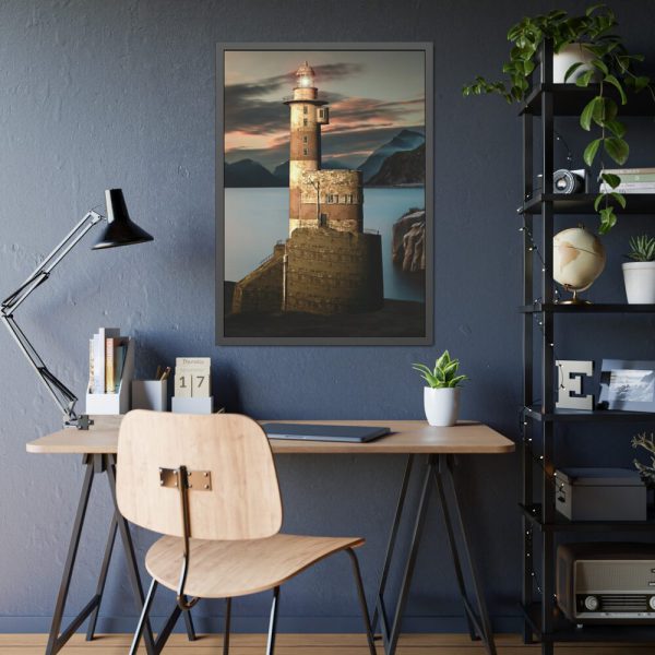 Computer Visualization of Lighthouse Framed Poster