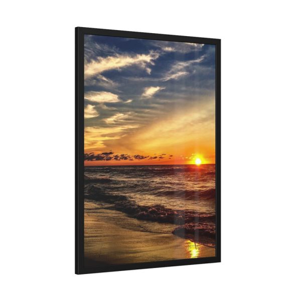 93830-173.jpg Beautiful Sunset Above the Ocean Framed Poster