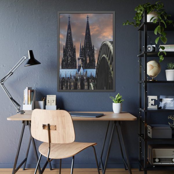 93830-178.jpg Cologne Cathedral Hohenzollern Bridge Framed Poster