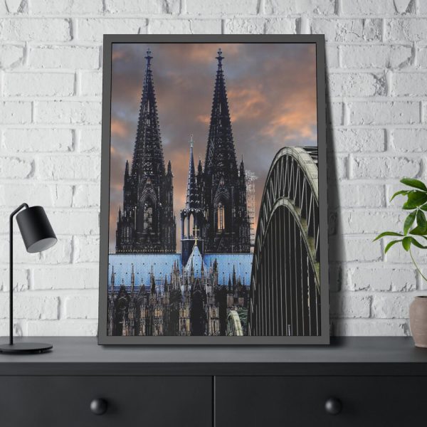 93830-179.jpg Cologne Cathedral Hohenzollern Bridge Framed Poster