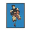 93830-200.jpg Yale Man playing American football Framed Poster
