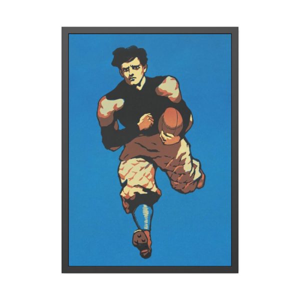 93830-200.jpg Yale Man playing American football Framed Poster