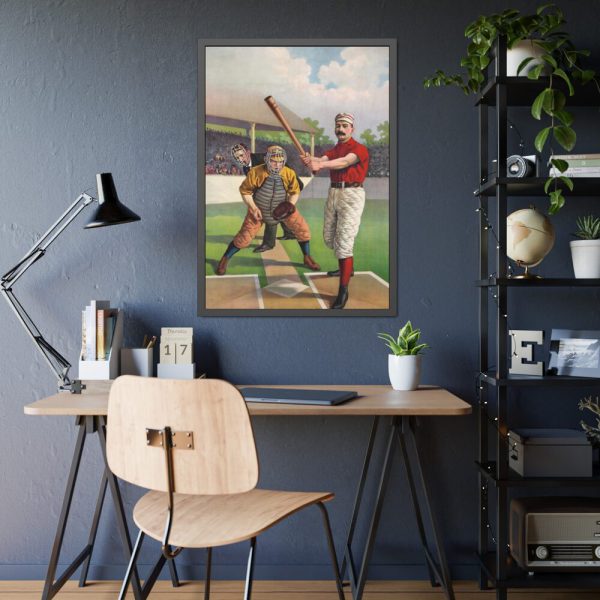 93830-206.jpg Full sheet baseball by Calvert Lithographing Co Framed Poster