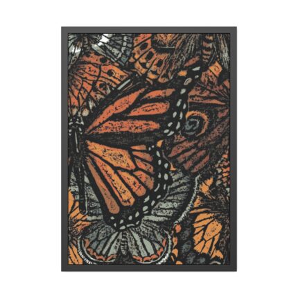 Digital Art Butterfly Artwork Framed Poster