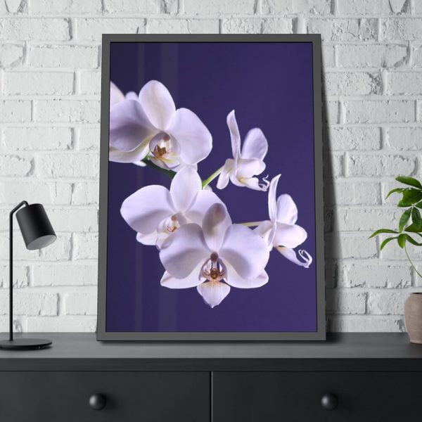 93830-59.jpg Blue Orchid Framed Poster
