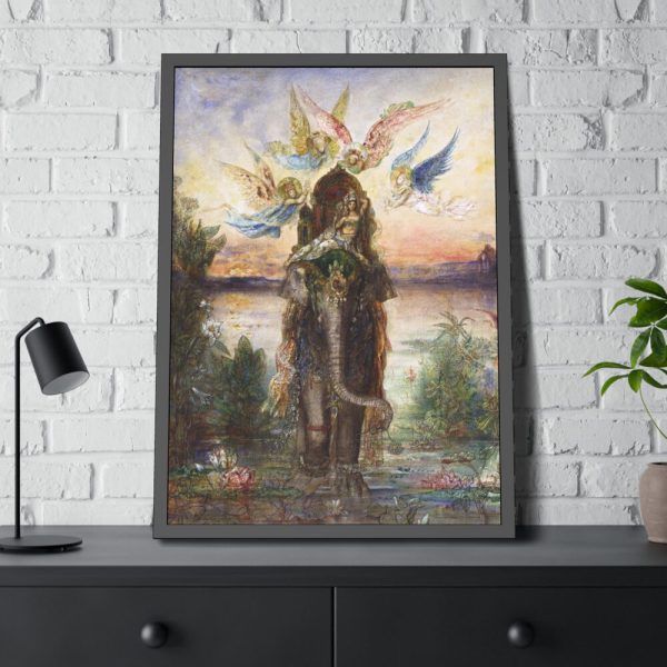 93830-75.jpg Gustave Moreau Sacred Elephant Framed Poster