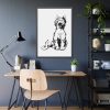 93830-82.jpg Illustration of Yawning Cat Framed Poster