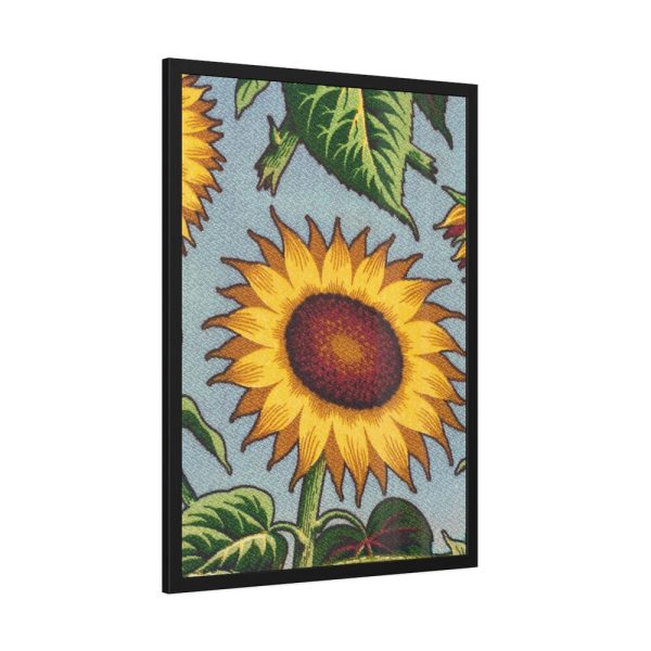 Sunflower Pattern Framed Poster