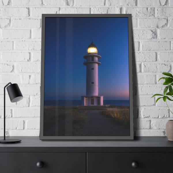 Lighthouse Cap de Barbaria Framed Poster