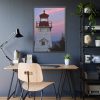 Lighthouse Sky Framed Poster