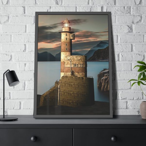 Computer Visualization of Lighthouse Framed Poster