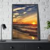 93831-175.jpg Beautiful Sunset Above the Ocean Framed Poster