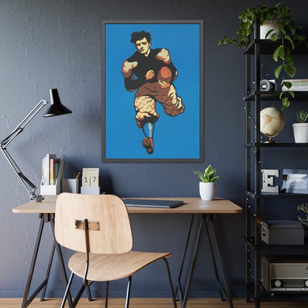 93831-202.jpg Yale Man playing American football Framed Poster