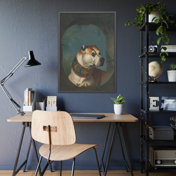 Portrait of a Dog Framed Poster