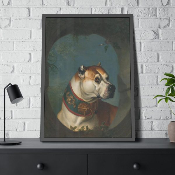 Portrait of a Dog Framed Poster