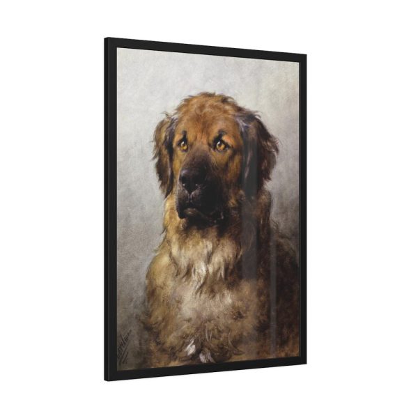 Head of a Leonberger by Otto Eerelman Framed Poster