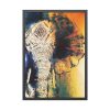 93831-68.jpg Drawing Elephant Colorful Color Framed Poster