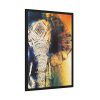 93831-69.jpg Drawing Elephant Colorful Color Framed Poster