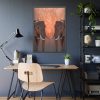 Two Elephants in the Zoo Framed Poster