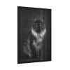 Black Silver Maine Coon Cat Sitting Framed Poster