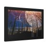 93843-9.jpg Full Moon and Forest Night Darkness Framed Poster