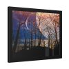 93845-9.jpg Full Moon and Forest Night Darkness Framed Poster