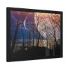 93847-9.jpg Full Moon and Forest Night Darkness Framed Poster
