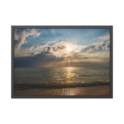 Beautiful Summer and the Ocean Framed Poster