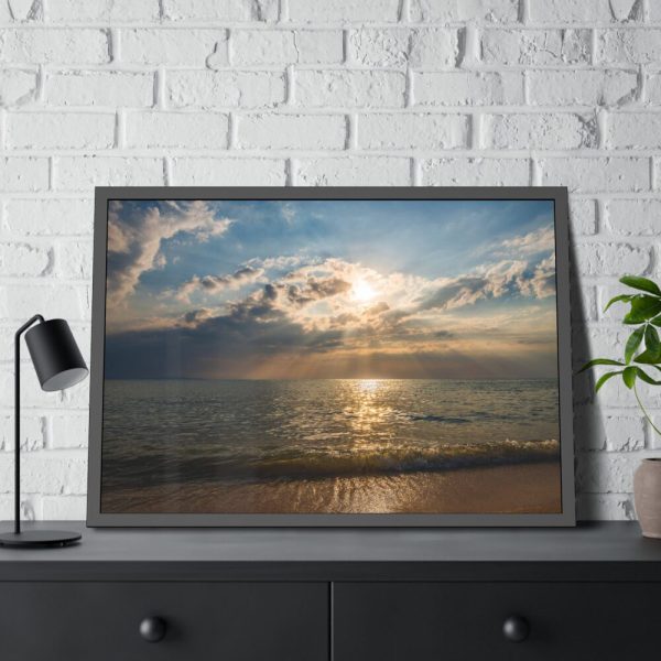 93854-1027.jpg Beautiful Summer and the Ocean Framed Poster