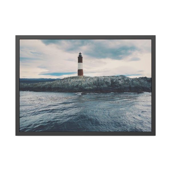 93854-1028.jpg Antarctic Lighthouse Tierra Del Fuego South America Framed Poster