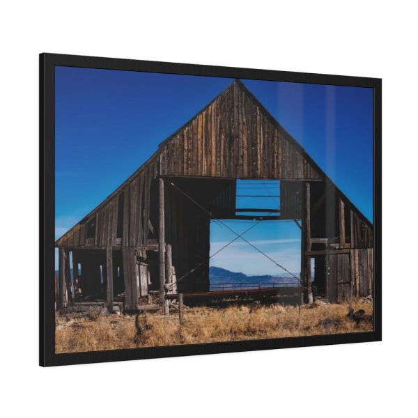 Barn Old Weathered Wooden Framed Poster