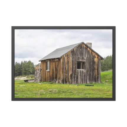 Old Cabin in Nature Framed Poster