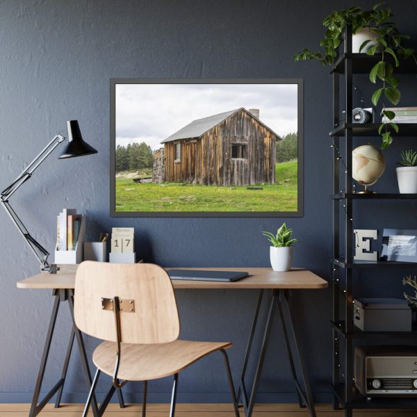 Old Cabin in Nature Framed Poster