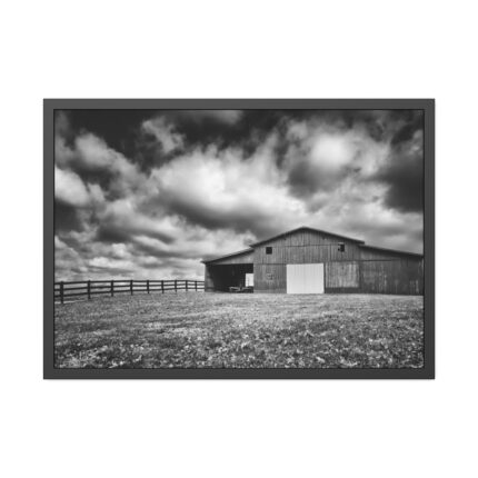 Farm House in the Countryside Framed Poster