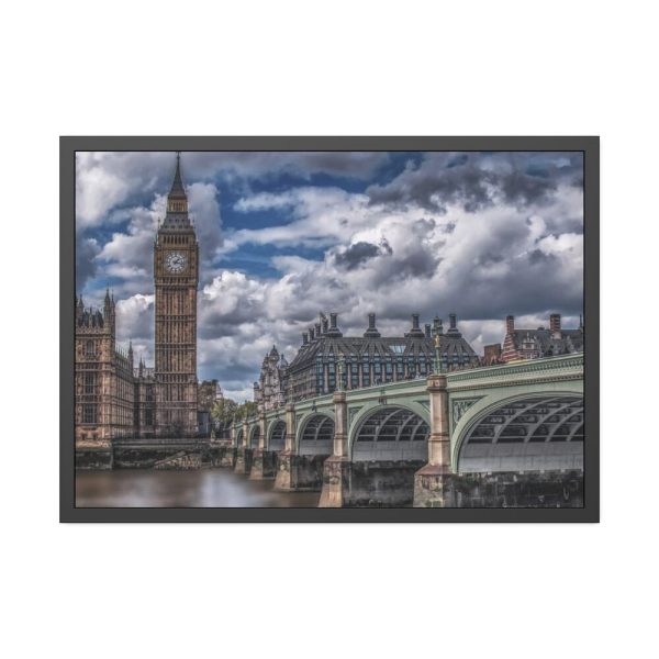 93854-1052.jpg London Big Bang Bridge Framed Poster