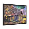 Shed Shack House Woden Framed Poster