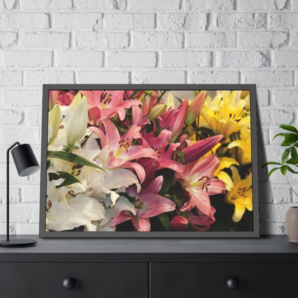 Lilies Flower  Framed Poster