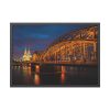 93854-1100.jpg Bridge and Cathedral in the Night Framed Poster