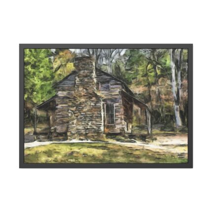 Cabin House Home Woods Framed Poster