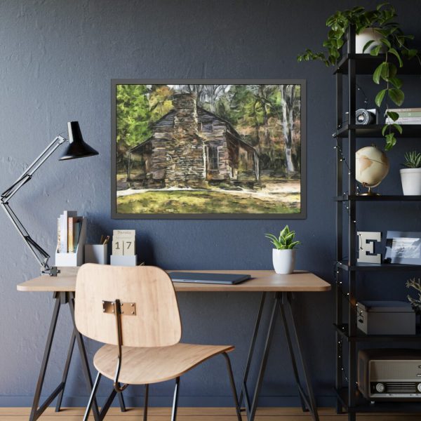 Cabin House Home Woods Framed Poster