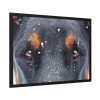 93854-113.jpg Eyes and Snowflakes Framed Poster