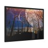 93854-1141.jpg Full Moon and Forest Night Darkness Framed Poster