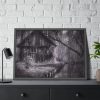 93854-1147.jpg Home Building Facade Hut Framed Poster