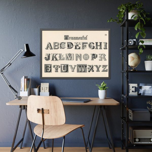 93854-1162.jpg Draughtsman's Alphabets by Hermann Esser Framed Poster
